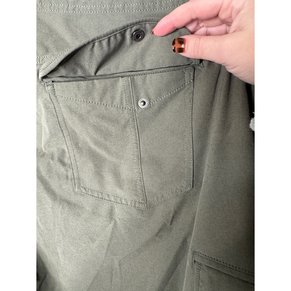 KUHL‎ Womans Freeflex Cargo Shorts Army Green Size 20W - Picture 6 of 10